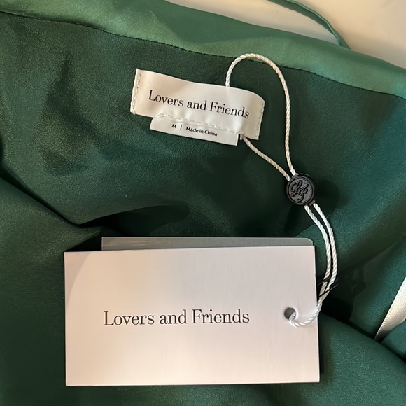 NWT Lovers and Friends green slip dress in size medium. Purchased from Revolve. - Picture 3 of 4